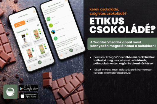 Már pálmaolajmentes, fairtrade, bio és vegán termékeket is kereshetünk a Tudatos Vásárló mobil applikációval