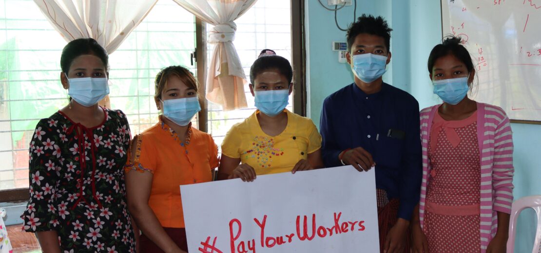 tisztességes megélhetést biztosító bér myanmari munkások CCC